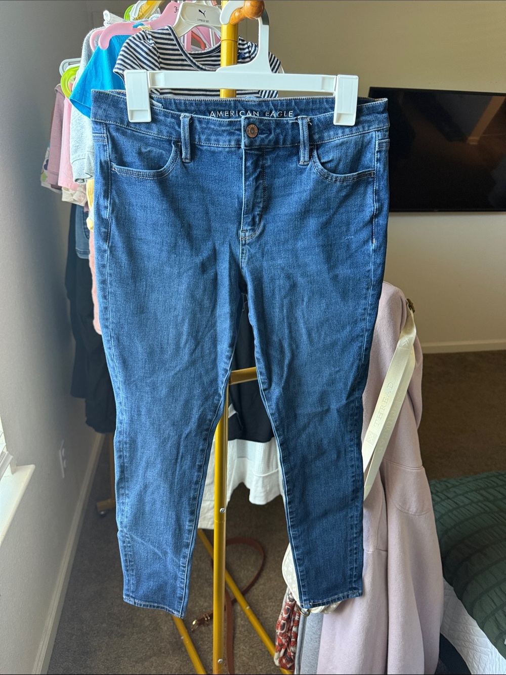 American Eagle Outfitters Dark Blue Skinny Jeggings
